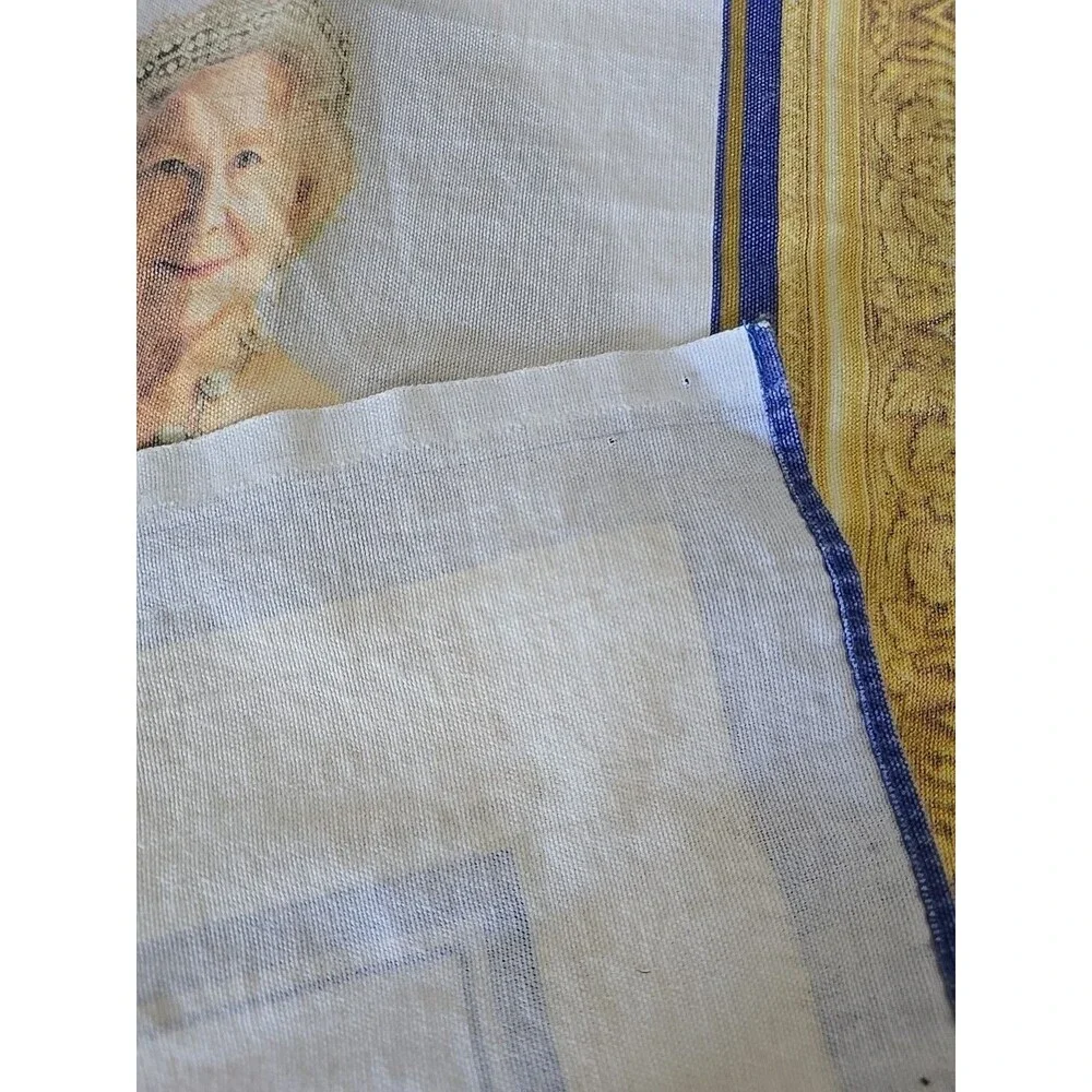 Vintage Her Majesty Queen Elizabeth 100th Birthday cotton Tea Kitchen Towel
